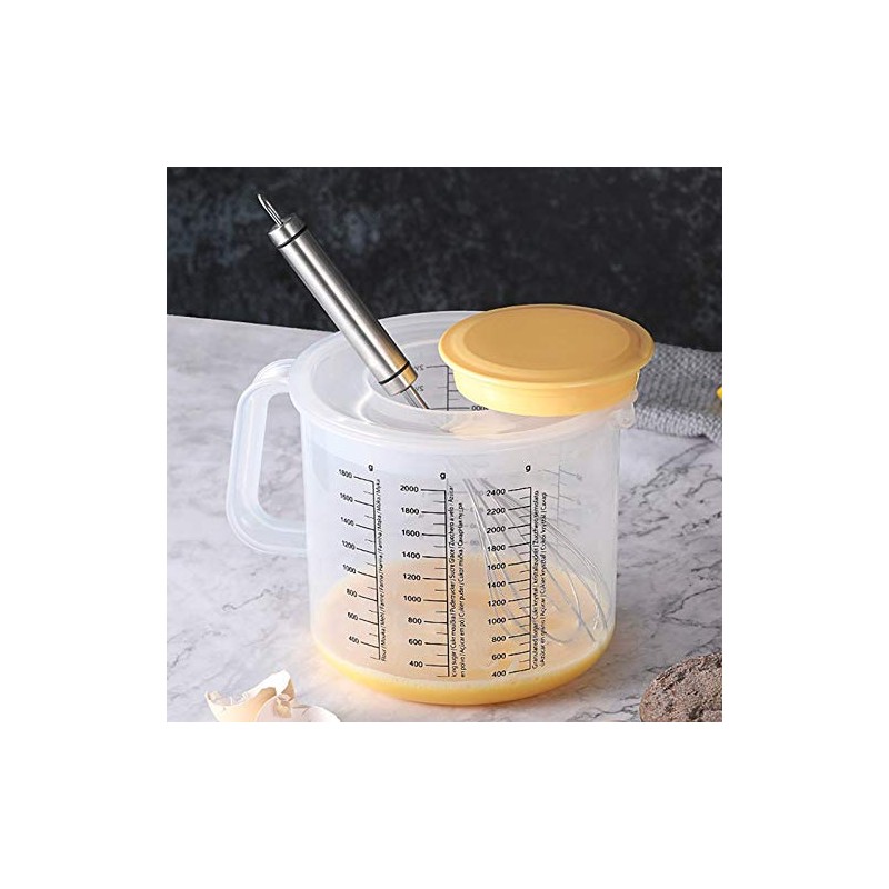 Plmvhpb Plastic Ounce Measuring Cups and Mixing Pitcher for Baking