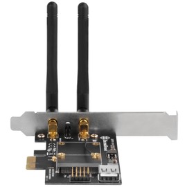 SilverStone Technology PCIe WiFi/Bluetooth Adapter with Two dual band MIMO antenna (requires additional WiFi / Bluetooth module) ECWA2-LITE