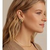 Gold Hoop Earrings Set for Women, 14K Gold Plated Small