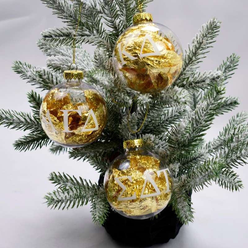 Sorority Shop Gamma Phi Beta Ornament - 8cm Clear Plastic