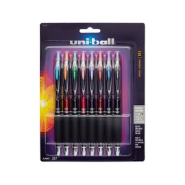 uni-ball 207 Retractable Gel Pens, Medium Point (0.7mm), Assorted, 8 Count