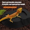 Tortoise Water Dish,Reptile Water Bowl with Ramp for Turtle,Aquarium Ornament,Tortoise
