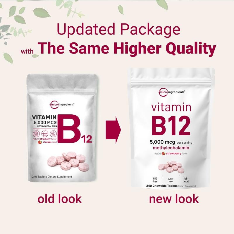 Micro Ingredients Vitamin B12 5000mcg | Methyl B12 Active Form