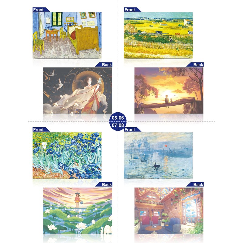 Mini Jigsaw Puzzles for Adults (8 Packs) Double-Sided Puzzle with