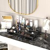 Jojocross Expandable 4-Tier Step Spice Rack Organizer for Kitchen Cabinet