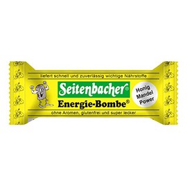 Seitenbacher Riegel Energiebombe I Mandeln I Honig I glutenfrei I (1 x 50 g)