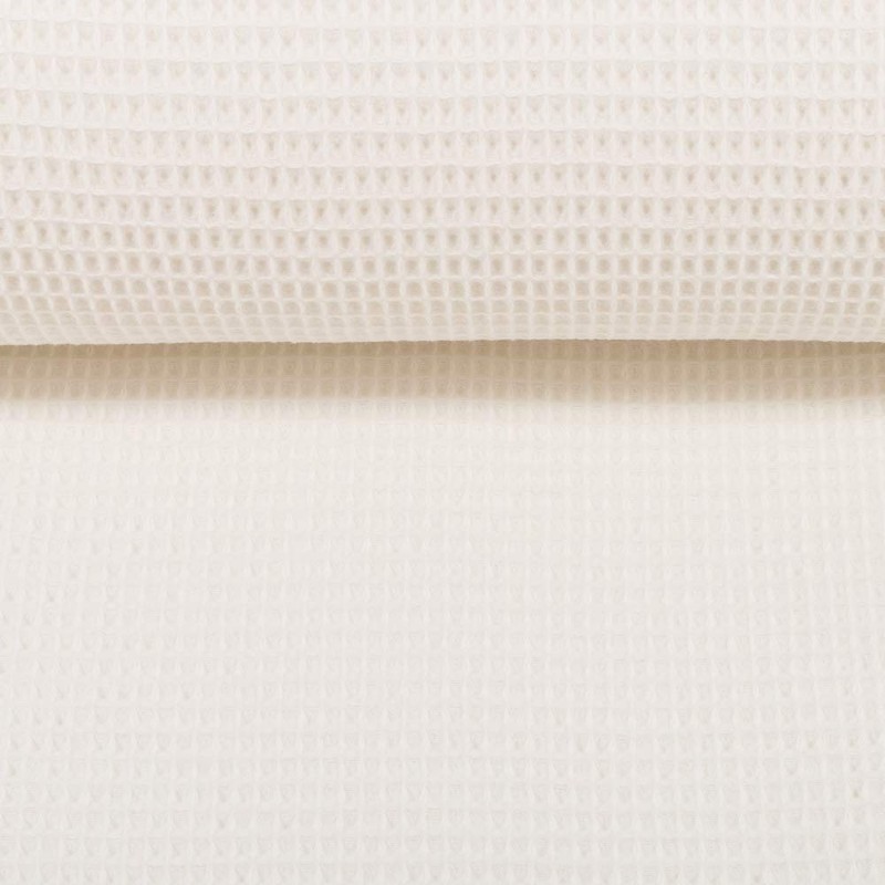 Swafing Nelson Waffle Piqué Plain Coupon (Natural, 0.5 m) (010)