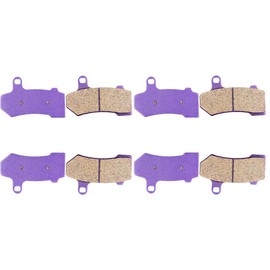 OCPTY Carbon Fiber Brake Pads Front and Rear FA409 Fits for Electra Glide 2008-2013 4 pairs brake pads