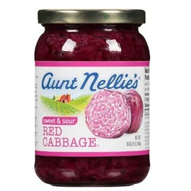 Aunt Nellie's Sweet & Sour Red Cabbage 16 Ounce (Pack of 4)