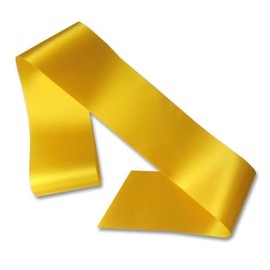 Boolavard Plain/Blank Hen Night Party Sashes - Create Your Own Sash - Blank Sash (Yellow)