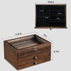 Knife Display Case, Knife Collection Display Holder with Glass Lid,