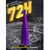 MIKKUPPA M14x1.5 Wheel Spike Lug Nuts, 32 PCS Purple Spiked