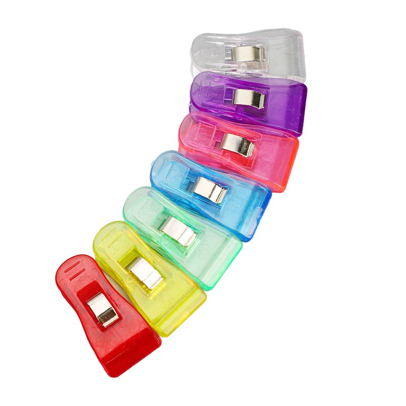 100 Pcs Plastic Clip Colorful Clear Clothespins Photos Crafts Memos