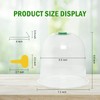 Vumdua Cloche Garden Dome, 6 Pack Plant Covers, Clear Plastic