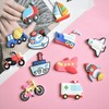 12pcs Vehicle Fridge Magnet, Soft Cartoon Creative Fridge Magnet Vehicle