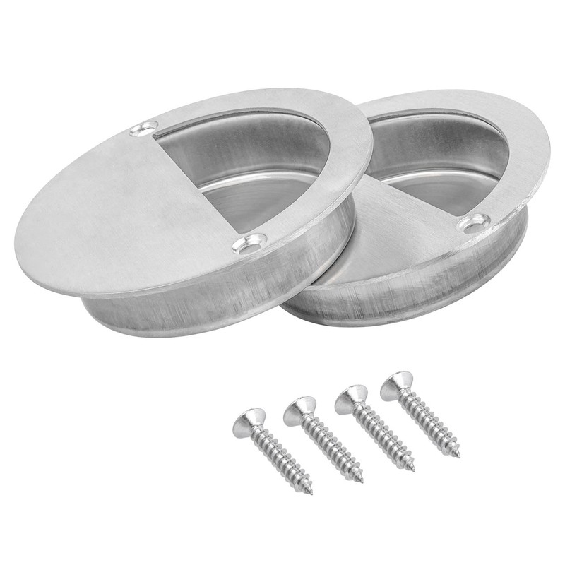 Gasea 2 Packs Recessed Sliding Pull Door Handles, 90mm Stainless