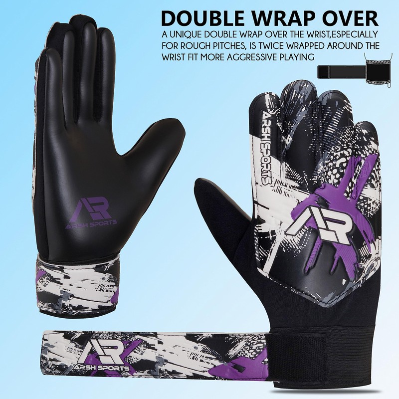 Arsh Sports Goalkeeper Gloves for Kids,Youth and Adult Football Soccer