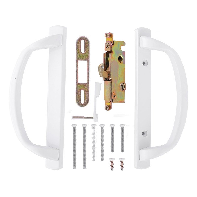 DECEBALUS Offset Position Keyed Sliding Patio Door Handleset with Mortise