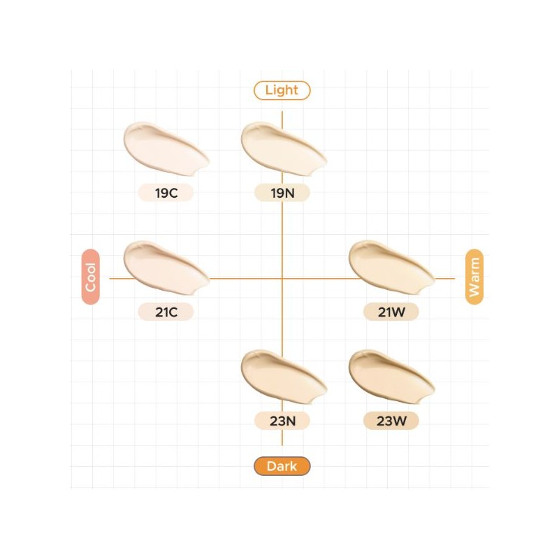 CHOSUNGAH BEAUTY Vitamin C Glow Cushions SPF50+ PA+++ 11g, Color:21C.