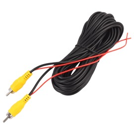 CKDSA 10M Rückfahrkamera Verlängerungskabel Verbessertes doppelt abgeschirmtes Cinch-Videokabel mit gelber RCA-Videobuchse zu Buchse und Stromkabel AV Verlängerung für Monitor und Rückfahrkamera