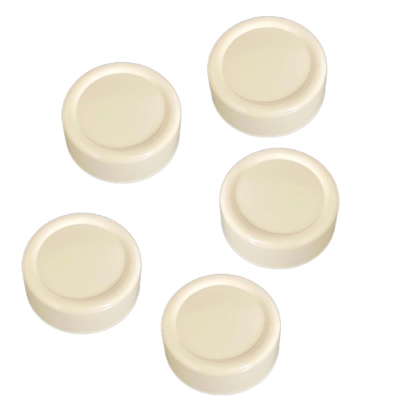 CAMGJORT RRKIV Rotary Replacement Dimmer Knobs, Ivory (5)