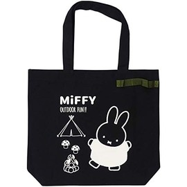 Miffy Camp Series Tote Bag, Camping, Black
