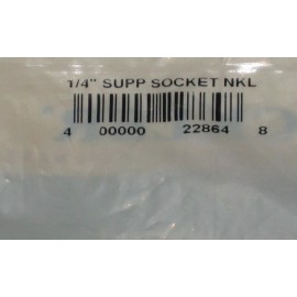 Rockler 1/4" Shelf Support Socket Nickel - Unopened bag of 16 pcs