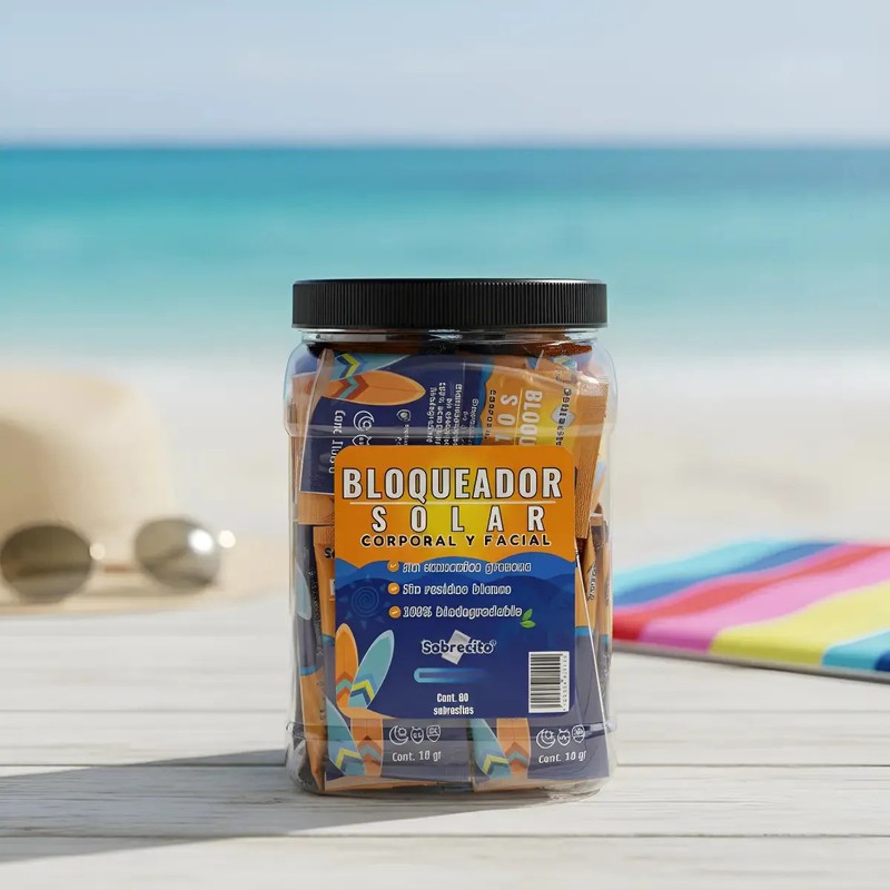 Bloqueador Solar Ecológico Y Biodegradable (10gr) 80pz