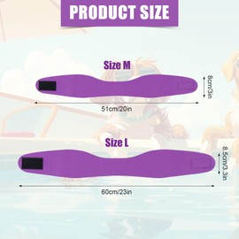 2pcs Dog Bath Cap, Waterproof Snood Dog Swim Cap Ear Wraps Pet Ear Muffs Swimming Supplies for Pets Dogs Cats (Pink,Purple)