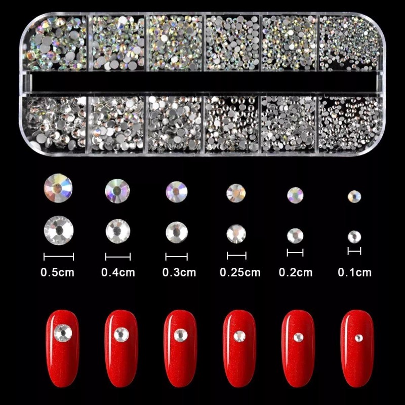 Universo en Linea Kit Decoración De Uñas Piedras Pinzas Y