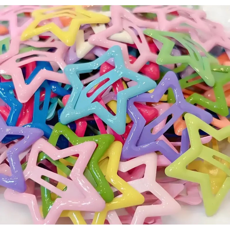 Prendedor Horquilla Para Niñas Con Forma De Estrella 30 Pzs