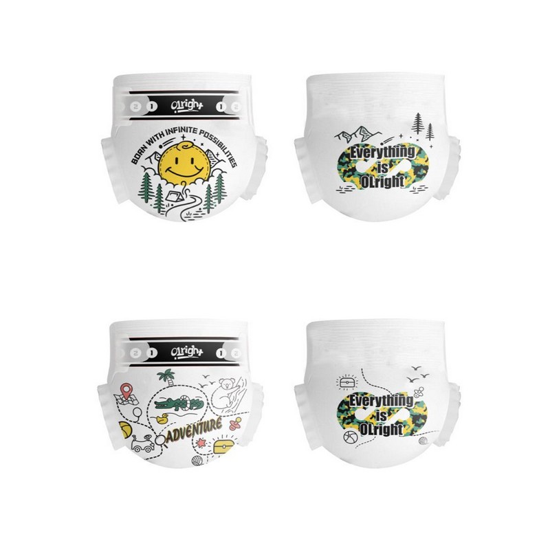 Olright Plush 'N' Dry Nappies Voyager 30 Pack - Size