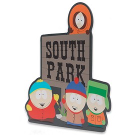 South Park Iconic Metal Sign - Large South Park Wall Decor Featuring Eric, Kenny, Kyle and Stan