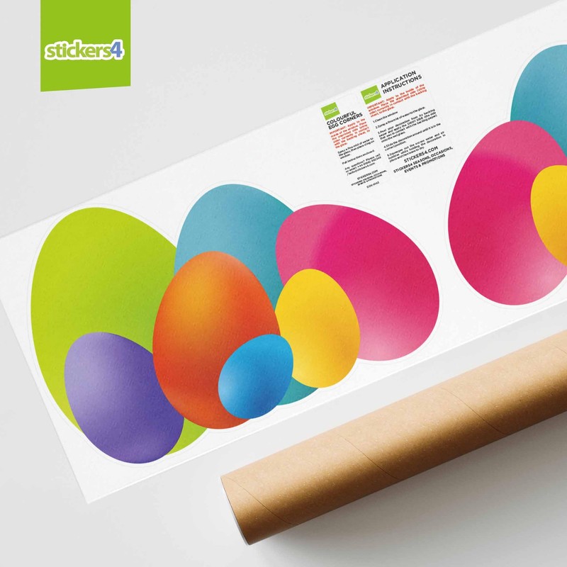 Easter Decorations - Easter Window Stickers - 2 x Small