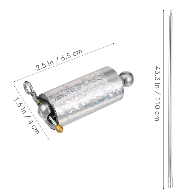 Healifty Foldable Stainless Steel Pocket Sticks, for Tricks, Martial Arts,