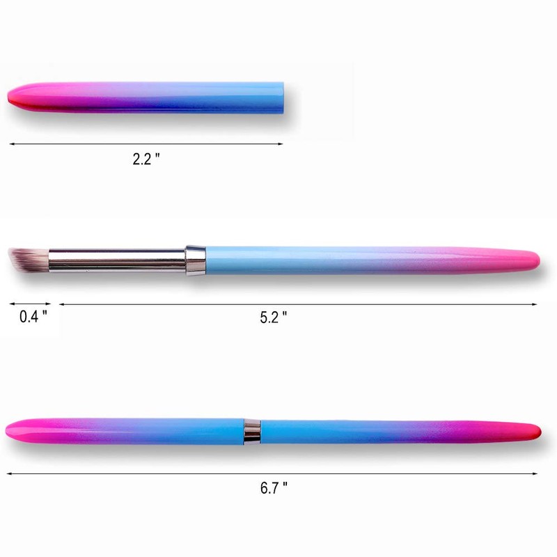 SILPECWEE - Juego de pinceles acrílicos para manicura profesional con