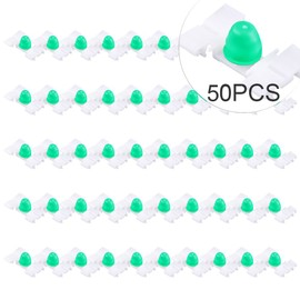 Befestigungsclip, Qiilu 50 Stücke Weiß Kunststoff Auto Türleiste Trim Clips Halter Befestigungen