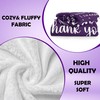 Henazin Thank You Gifts For Women/Men, Purple Gift Blanket 60"X50",