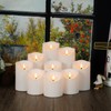 Nimiko Flameless Candles with Remote, Battery Operated Flickering Flameless Candles,