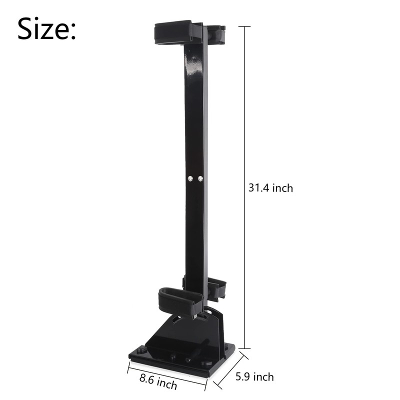 10L0L Golf Cart Gun Rack,Stand Up Gun Holder,Adjustable Guns Mount