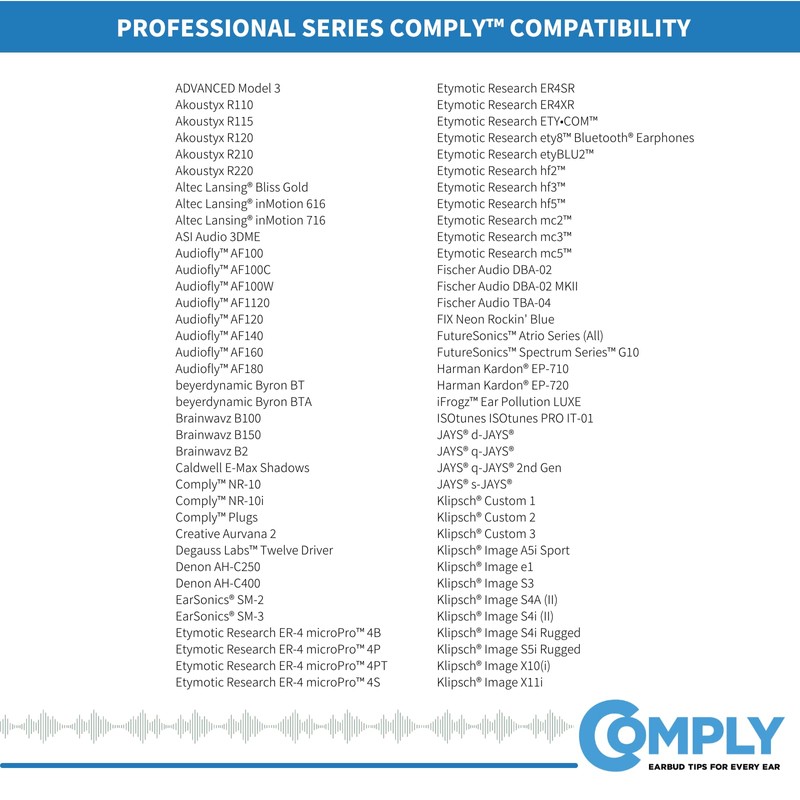 COMPLY P-Series Medium black earbuds x3