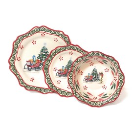 Temp-tations by Tara Temp-tations 12 pc Dinnerware Set (Octagon Old World Holiday)