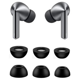 Rqker Foam Eartips Compatible with Galaxy Buds 3 Pro SM-R630N Earbuds, 3 Pairs S/M/L Sizes Soft Memory Foam Tips Replacement Earbuds Tips, Compatible with Galaxy Buds 3 Pro SM-R630N 3 Pairs S/M/L