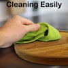 14" Two-Tier Acacia Wood Lazy Susan Organizer Kitchen Turntable for