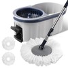 Spin Mop and Bucket System with180-Degree Rotating Head Telescopic Handle