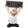 Resin Italian Cute Chef Restaurant Figurines Mini Statue Ornaments Welcome