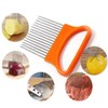 2Pcs Onion Holder Slicer, Stainless Steel Tomato Lemon Potato Vegetable