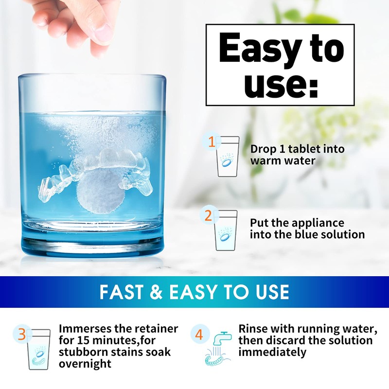 Retainer & Denture Cleaner Tablets - 1 Months Supply (36