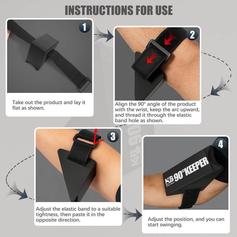 SPOFLY SKW Golf Swing Trainer Aid, 90° Keeper Posture Correction