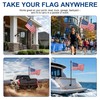 SCWN 5FT Black Flag Pole for Outside House, Ball-Bearing Anti-Wrap